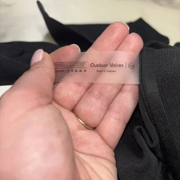 NWT Men’s Outdoor Voices Birdie Polo In Black Size XXS - Picture 5 of 10